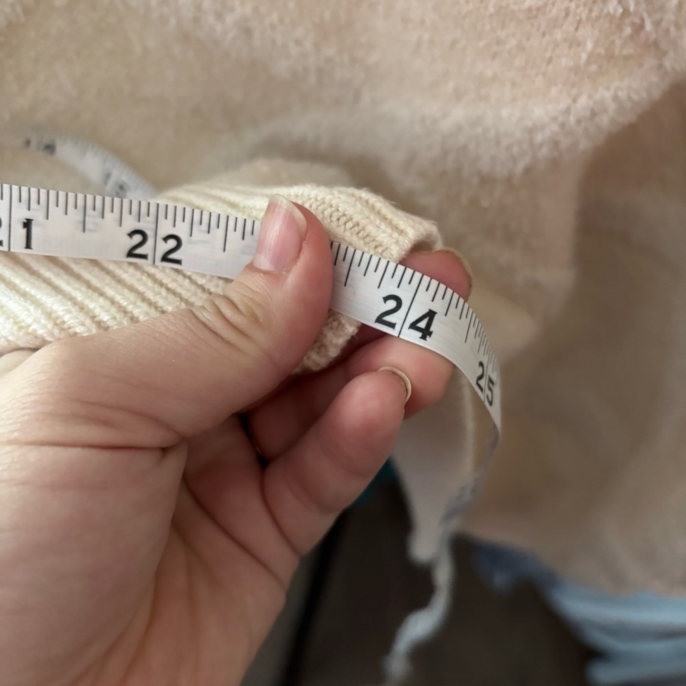 Joie Cream Zip Up Sweater size XL - Picture 5 of 6